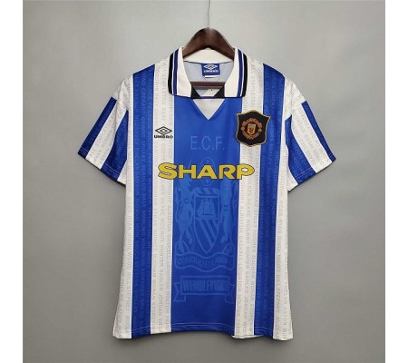 Manchester United 94/96 Away Blue Soccer Jersey